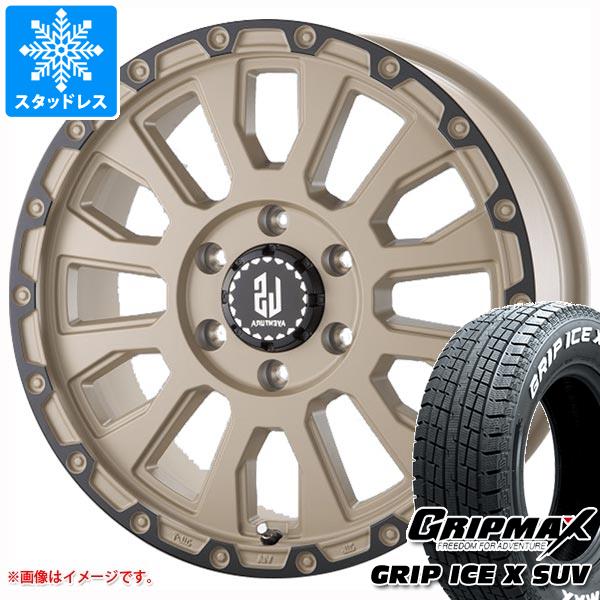 【タイヤ交換対象】スタッドレスタイヤ グリップマックス グリップアイスエックス SUV 265/65R17 112T ホワイトレター ＆ ラ・ストラーダ アヴェンチュラ 8.0-17 タイヤホイール4本セット265/65-17 GRIP MAX GRIP ICE X SUV WL