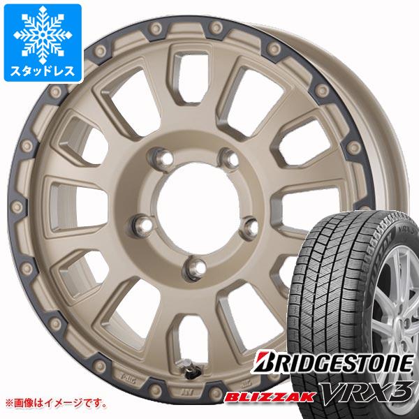 【タイヤ交換対象】5本セット ジムニー JB64W用 スタッドレス ブリヂストン ブリザック VRX3 215/70R16 100Q ラ・ストラーダ アヴェンチュラ タイヤホイール5本セット
