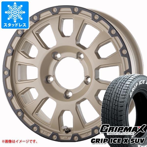 【タイヤ交換対象】5本セット ジムニー用 スタッドレス グリップマックス グリップアイスエックス SUV 185/85R16 105/103N ホワイトレター ラ・ストラーダ アヴェンチュラ タイヤホイール5本セット