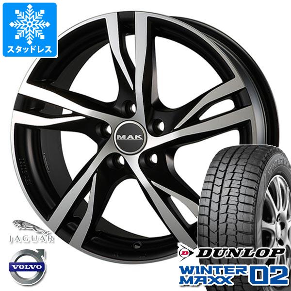 【タイヤ交換対象】ボルボ XC70 BB系用 スタッドレス ダンロップ ウインターマックス02 WM02 235/50R18 97Q MAK ストックホルム タイヤホイール4本セット