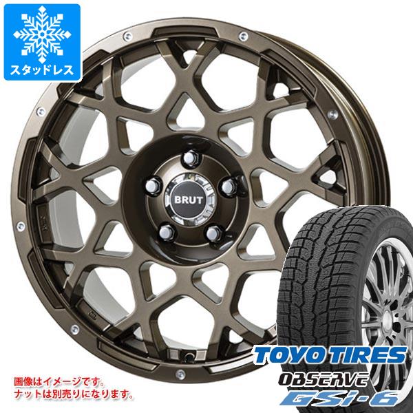 【タイヤ交換対象】ランドクルーザー プラド 150系用 スタッドレス トーヨー オブザーブ GSi-6 265/60R18 110Q ブルート BR-55 タイヤホイール4本セット