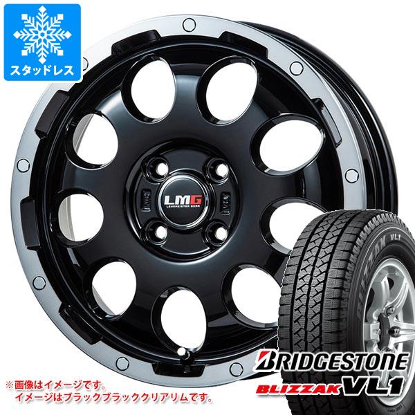 【タイヤ交換対象】ハイゼットカーゴ S320系用 スタッドレス ブリヂストン ブリザック VL1 155R12 6PR (155/80R12 83/81N相当) LMG CS-9 タイヤホイール4本セット