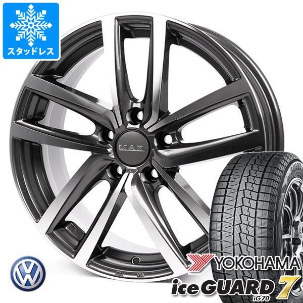 【タイヤ交換対象】アウディ A1 GB系用 スタッドレス ヨコハマ アイスガードセブン iG70 195/55R16 87Q MAK ドレスデン タイヤホイール4本セット