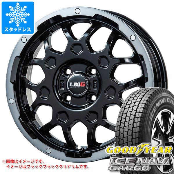 【タイヤ交換対象】キャリイ DA16T用 スタッドレス グッドイヤー アイスナビカーゴ 145/80R12 80/78N (145R12 6PR相当) LMG MS-9W タイヤホイール4本セット
