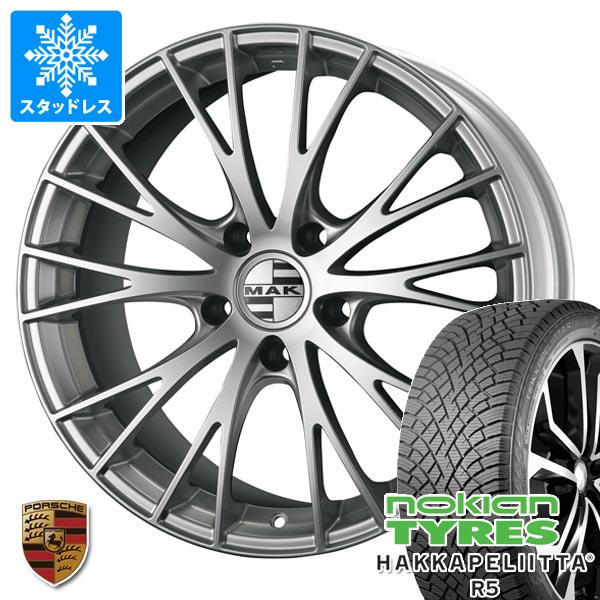 【タイヤ交換対象】ポルシェ マカン用 スタッドレス ノキアン ハッカペリッタ R5 SUV 前 235/60R18 107R XL 後 255/55R18 109R XL MAK レネン タイヤホイール4本セット
