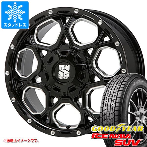 【タイヤ交換対象】T32エクストレイル用 スタッドレス グッドイヤー アイスナビ SUV 235/70R16 106Q MLJ エクストリームJ XJ06 タイヤホイール4本セット