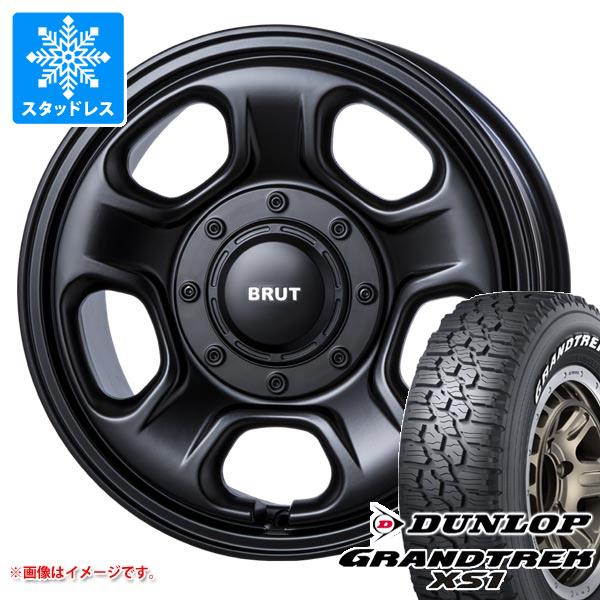 【タイヤ交換対象】CX-5 KE/KF系用 スタッドレス ダンロップ グラントレック XS1 LT215/70R16 100/97N ホワイトレター ブルート BR-33 タイヤホイール4本セット