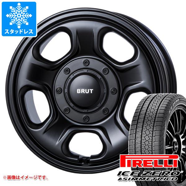 【タイヤ交換対象】T31エクストレイル用 スタッドレス ピレリ アイスゼロアシンメトリコ 215/65R16 98T ブルート BR-33 タイヤホイール4本セット