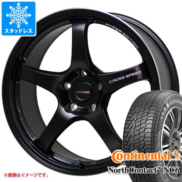 【タイヤ交換対象】スタッドレスタイヤ コンチネンタル ノースコンタクト NC6 215/55R17 98T XL ＆ クロススピード ハイパーエディション CR5 7.5-17 タイヤホイール4本セット215/55-17 CONTINENTAL NorthContact NC6