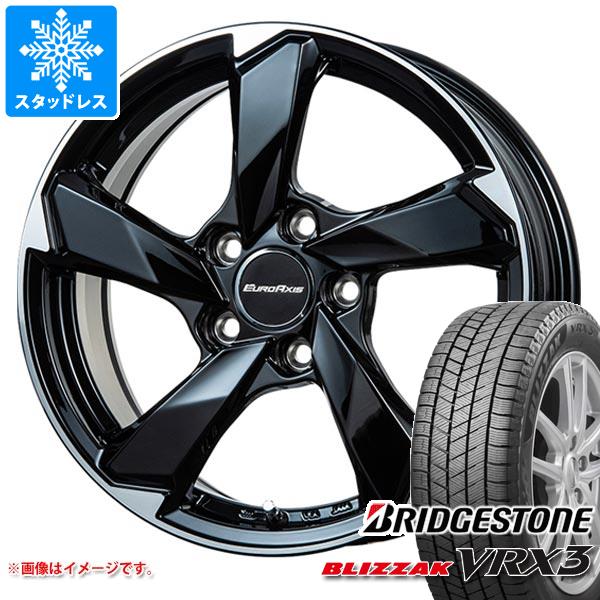 【タイヤ交換対象】アウディ Q2 GA系用 スタッドレス ブリヂストン ブリザック VRX3 215/60R16 95Q ユーロアクシス クロスエッジ タイヤホイール4本セット