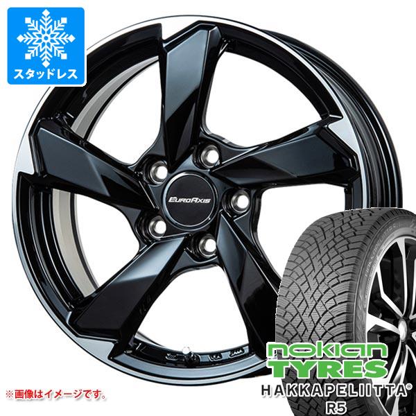 【タイヤ交換対象】アウディ Q3 F3系用 スタッドレス ノキアン ハッカペリッタ R5 SUV 225/60R17 103R XL ユーロアクシス クロスエッジ タイヤホイール4本セット