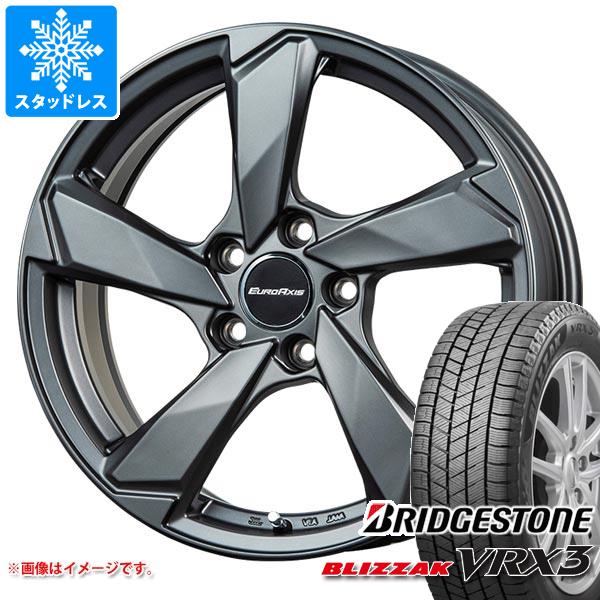 【タイヤ交換対象】アウディ Q3 F3系用 スタッドレス ブリヂストン ブリザック VRX3 235/55R18 100Q ユーロアクシス クロスエッジ タイヤホイール4本セット