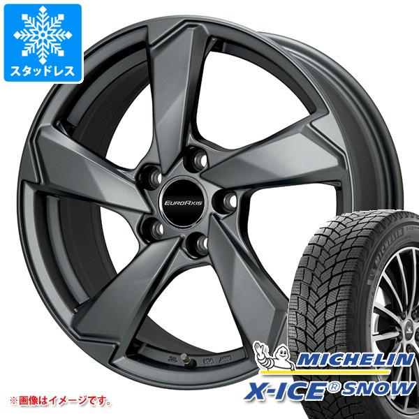 【タイヤ交換対象】アウディ S3 GY系用 スタッドレス ミシュラン エックスアイススノー 225/45R17 94H XL ユーロアクシス クロスエッジ タイヤホイール4本セット