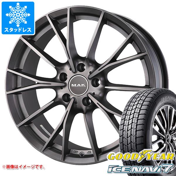 【タイヤ交換対象】BMW F45/F46 2シリーズ用 2025年製 スタッドレス グッドイヤー アイスナビ7 205/60R16 92Q MAK ファブリック タイヤホイール4本セット