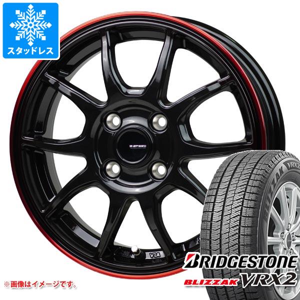 【タイヤ交換対象】スタッドレスタイヤ ブリヂストン ブリザック VRX2 145/80R12 74Q ＆ ジースピード P-06 3.5-12 タイヤホイール4本セット145/80-12 BRIDGESTONE BLIZZAK VRX2