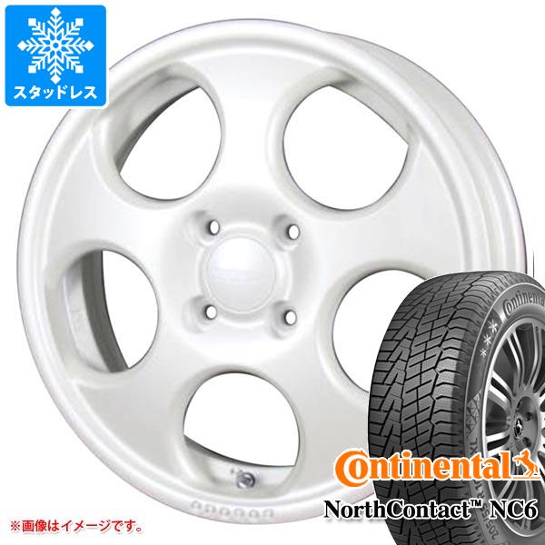 【タイヤ交換対象】ハスラー用 スタッドレス コンチネンタル ノースコンタクト NC6 165/60R15 77T MLJ ハイペリオン ポポロ タイヤホイール4本セット