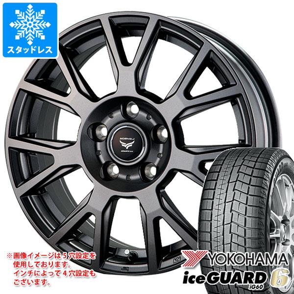 【タイヤ交換対象】スタッドレスタイヤ ヨコハマ アイスガードシックス iG60 155/65R13 73Q ＆ ラ・ストラーダ ティラード ラムダ 4.0-13 タイヤホイール4本セット155/65-13 YOKOHAMA iceGUARD 6 iG60