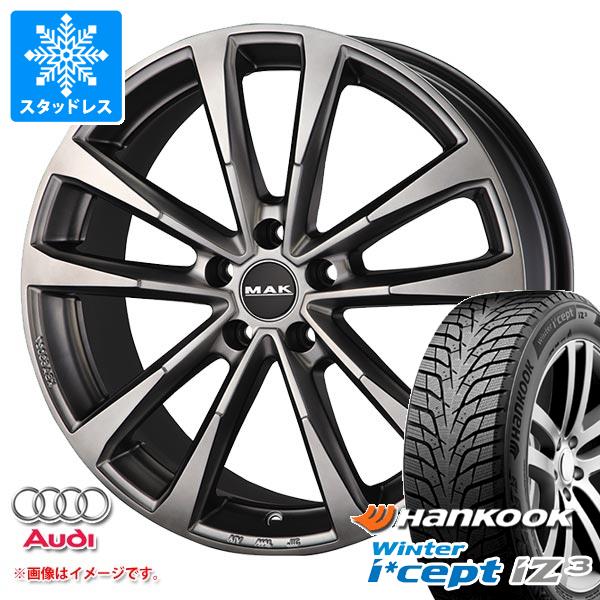 【タイヤ交換対象】アウディ Q2 GA系用 スタッドレス ハンコック ウィンターアイセプト iZ3 W636 215/60R16 99H XL MAK マイン タイヤホイール4本セット