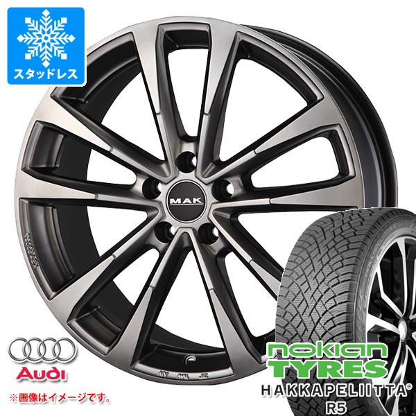 【タイヤ交換対象】アウディ A7 4G系用 スタッドレス ノキアン ハッカペリッタ R5 SUV 235/50R18 101R XL MAK マイン タイヤホイール4本セット