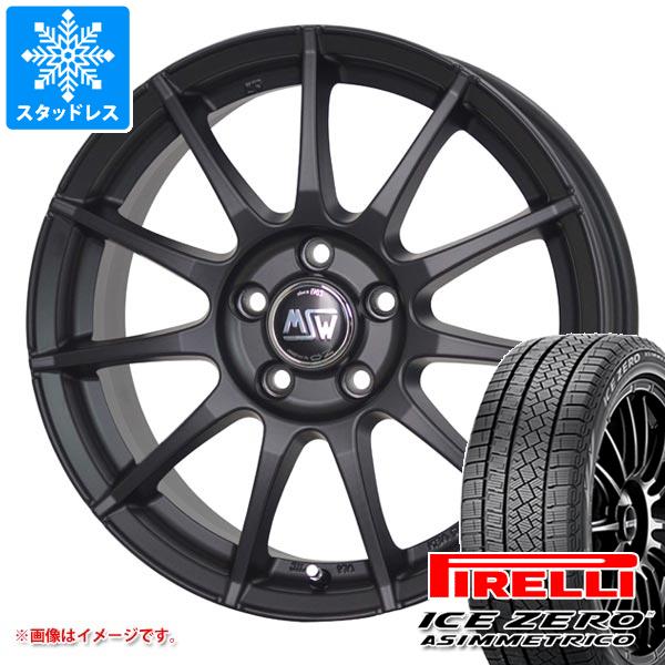 【タイヤ交換対象】MINI ロードスター R59用 2023年製 スタッドレス ピレリ アイスゼロアシンメトリコ 175/65R15 84T OZ MSW 85-2 タイヤホイール4本セット