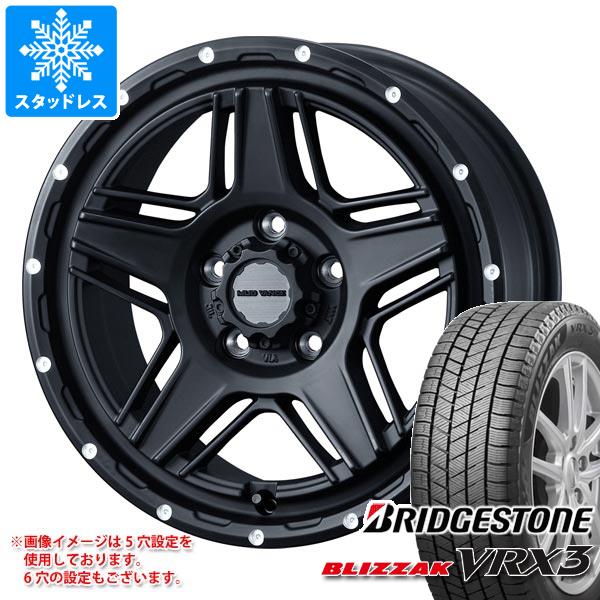 【タイヤ交換対象】T31エクストレイル用 スタッドレス ブリヂストン ブリザック VRX3 215/70R16 100Q マッドヴァンス07 タイヤホイール4本セット