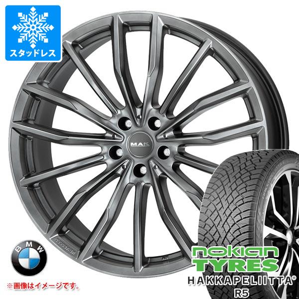 【タイヤ交換対象】BMW G05 X5用 スタッドレス ノキアン ハッカペリッタ R5 SUV 265/50R19 110R XL MAK ラップ タイヤホイール4本セット
