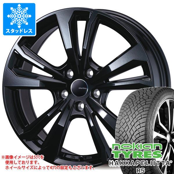 【タイヤ交換対象】MINI MINI クーパー F66用 スタッドレス ノキアン ハッカペリッタ R5 215/45R17 91T XL スマートライン 365 タイヤホイール4本セット