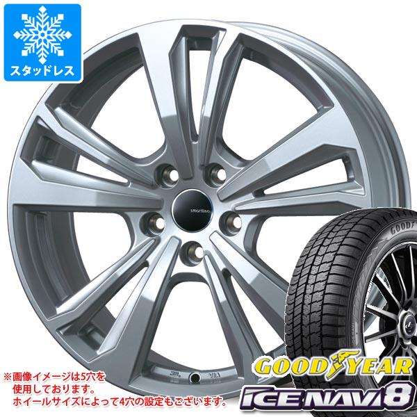 【タイヤ交換対象】ルノー トゥインゴ AHH4系用 スタッドレス グッドイヤー アイスナビ8 前 165/65R15 81Q 後 185/60R15 84Q スマートライン 365 タイヤホイール4本セット 1