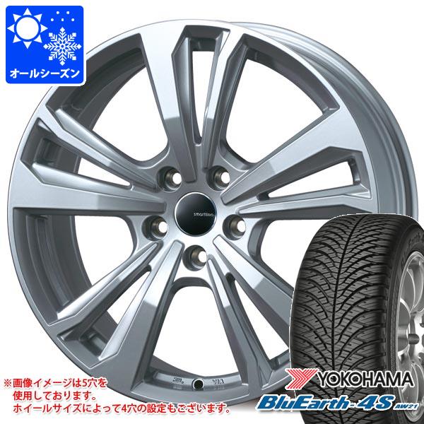 【タイヤ交換対象】メルセデスベンツ H247 GLAクラス用 オールシーズンタイヤ ヨコハマ ブルーアース4S AW21 225/60R17 103V XL スマートライン 365 タイヤホイール4本セット