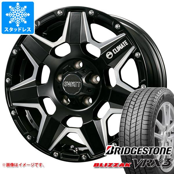 【タイヤ交換対象】T31エクストレイル用 スタッドレス ブリヂストン ブリザック VRX3 225/70R16 103Q クライメイト スワット タイヤホイール4本セット