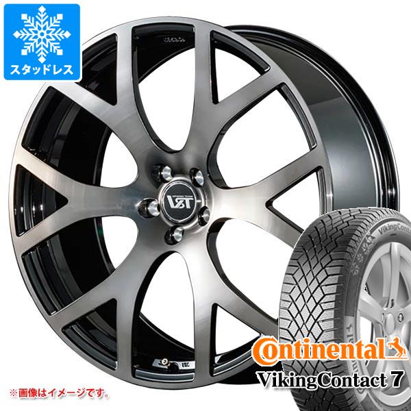 【タイヤ交換対象】ボルボ S90/V90 PB/PD系用 スタッドレス コンチネンタル バイキングコンタクト7 255/35R20 97T XL VST タイプR6 フォージド タイヤホイール4本セット