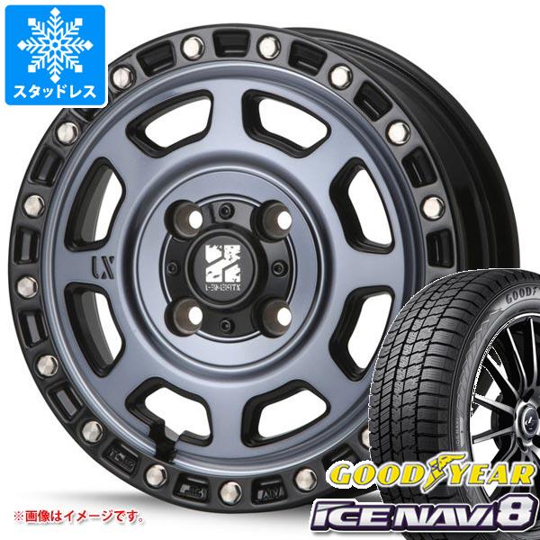 【タイヤ交換対象】アトレーワゴン S300系用 スタッドレス グッドイヤー アイスナビ8 145/80R13 75Q MLJ エクストリームJ XJ07 タイヤホイール4本セット