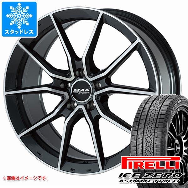 【タイヤ交換対象】メルセデスベンツ W246 Bクラス用 スタッドレス ピレリ アイスゼロアシンメトリコ 225/45R17 94H XL MAK アルジェントエフエフ タイヤホイール4本セット