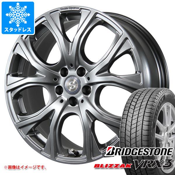 【タイヤ交換対象】MINI MINI クーパーEV J01用 スタッドレス ブリヂストン ブリザック VRX3 225/40R18 88Q チームスパルコ ベネージュ タイヤホイール4本セット