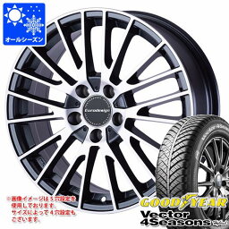 【タイヤ交換対象】プジョー リフター用 オールシーズンタイヤ グッドイヤー ベクター 4シーズンズ ハイブリッド 215/60R17 96H ユーロデザイン カルヴァー タイヤホイール4本セット