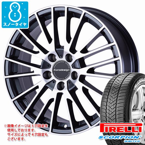 【タイヤ交換対象】BMW F97 X3M用 スノータイヤ ピレリ スコーピオン ウィンター 255/50R19 107V XL ランフラット ★ BMW承認 ユーロデザイン カルヴァー タイヤホイール4本セット