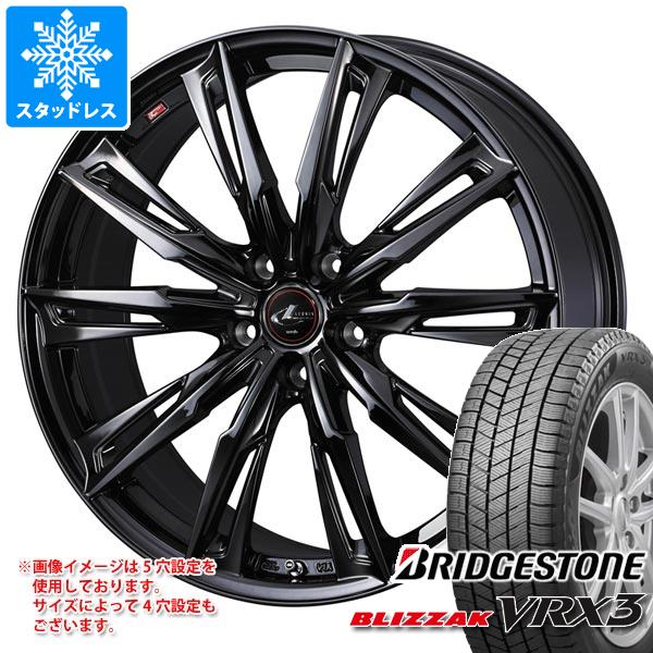 【タイヤ交換対象】2025年製 スタッドレスタイヤ ブリヂストン ブリザック VRX3 225/55R19 103Q XL ＆ レオニス GX 8.0-19 タイヤホイール4本セット225/55-19 BRIDGESTONE BLIZZAK VRX3
