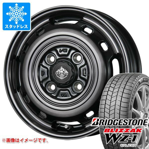 【タイヤ交換対象】ダイハツ ハイゼットトラック S500系用 2025年製 スタッドレス ブリヂストン ブリザック WZ-1 165/65R14 79Q ランドフット XFG タイヤホイール4本セット