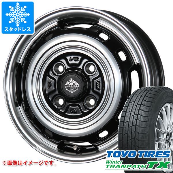 【タイヤ交換対象】ハスラー用 スタッドレス トーヨー ウィンタートランパス TX 165/60R15 77Q ランドフット XFG タイヤホイール4本セット
