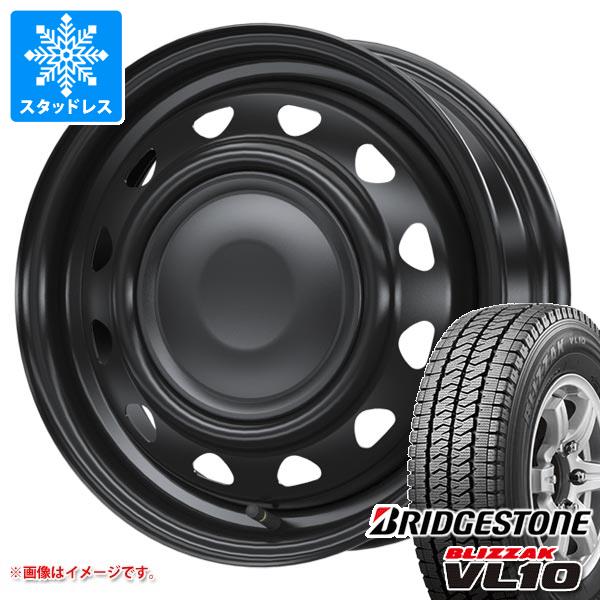 【タイヤ交換対象】スタッドレスタイヤ ブリヂストン ブリザック VL10 145/80R12 80/78N (145R12 6PR相当) ＆ ネオキャロ 3.5-12 タイヤホイール4本セット145/80-12 BRIDGESTONE BLIZZAK VL10