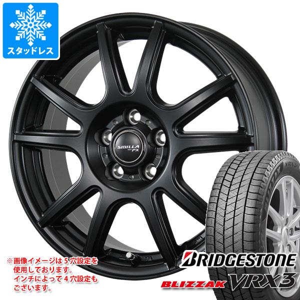 【タイヤ交換対象】スタッドレスタイヤ ブリヂストン ブリザック VRX3 185/55R16 83Q ＆ シビラ ネクスト PX 6.0-16 タイヤホイール4本セット185/55-16 BRIDGESTONE BLIZZAK VRX3