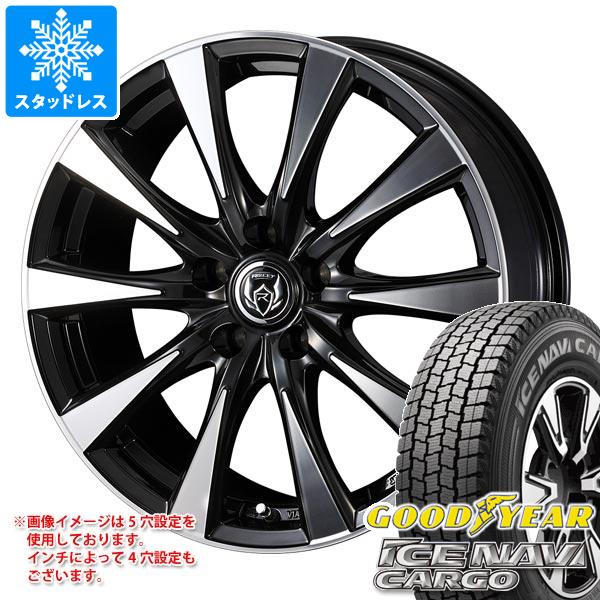【タイヤ交換対象】スタッドレスタイヤ グッドイヤー アイスナビカーゴ 145/80R12 80/78N (145R12 6PR相当) ＆ ライツレー DI 4.0-12 タイヤホイール4本セット145/80-12 GOODYEAR ICE NAVI CARGO