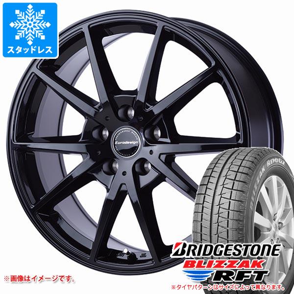 【タイヤ交換対象】MINI クロスオーバー F60用 スタッドレス ブリヂストン ブリザック RFT 225/55R17 97Q ランフラット ユーロデザイン スウィンドン タイヤホイール4本セット