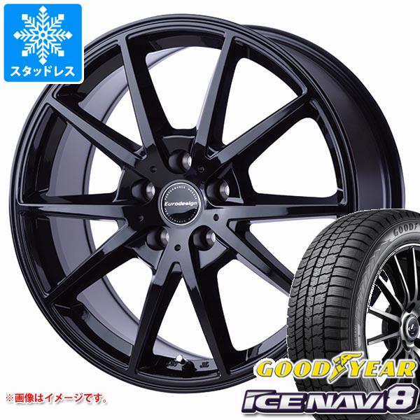 【タイヤ交換対象】MINI クラブマン F54用 スタッドレス グッドイヤー アイスナビ8 225/45R17 91Q ユーロデザイン スウィンドン タイヤホイール4本セット