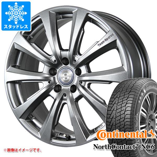 【タイヤ交換対象】ジャガー Fペース DC系用 スタッドレス コンチネンタル ノースコンタクト NC6 255/55R19 111T XL チームスパルコ ヴァローザ ver.02 タイヤホイール4本セット