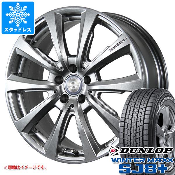 【タイヤ交換対象】メルセデスベンツ V297 EQSクラス用 スタッドレス ダンロップ ウインターマックス SJ8 プラス 235/55R19 101Q チームスパルコ ヴァローザ ver.02 タイヤホイール4本セット