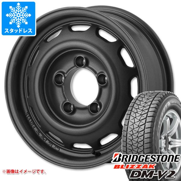 【タイヤ交換対象】5本セット ジムニーシエラ JB74W用 スタッドレス ブリヂストン ブリザック DM-V2 195/80R15 96Q アピオ ワイルドボア ベンチュラ タイヤホイール5本セット