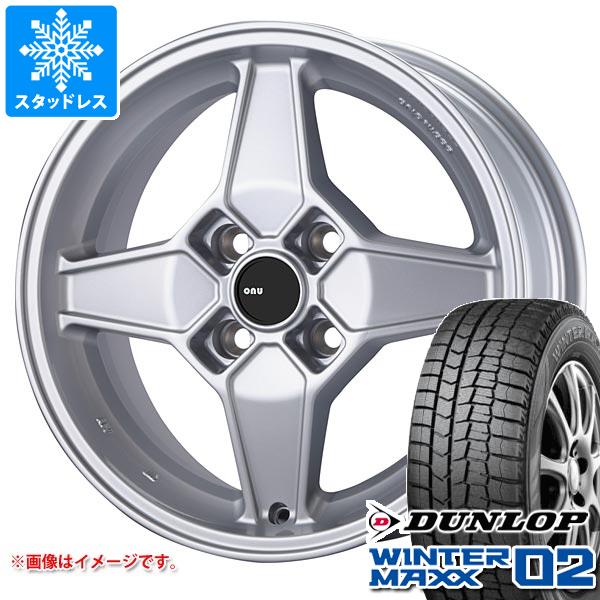 【タイヤ交換対象】フィアット 500 312系用 2025年製 スタッドレス ダンロップ ウインターマックス02 WM02 175/65R14 82Q アウトストラーダ アウトストラーダ ウノ タイヤホイール4本セット