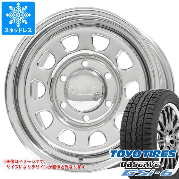 【タイヤ交換対象】トヨタ ハイエース 200系用 スタッドレス トーヨー オブザーブ GSi-6 215/70R16 100Q デイトナズ G2 タイヤホイール4本セット