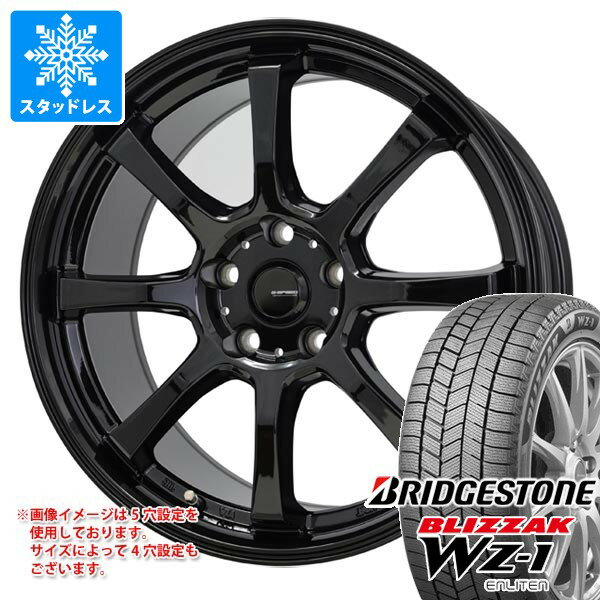 【タイヤ交換対象】スタッドレスタイヤ ブリヂストン ブリザック WZ-1 215/70R16 100Q ＆ ジースピード G-08 6.5-16 タイヤホイール4本セット215/70-16 BRIDGESTONE BLIZZAK WZ-1